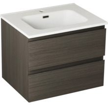 Meuble sous-lavabo avec deux tiroirs et lavabo