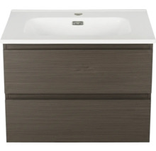 Meuble sous-lavabo avec deux tiroirs et lavabo