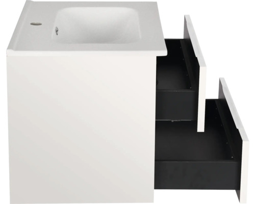 Meuble sous-lavabo avec deux tiroirs