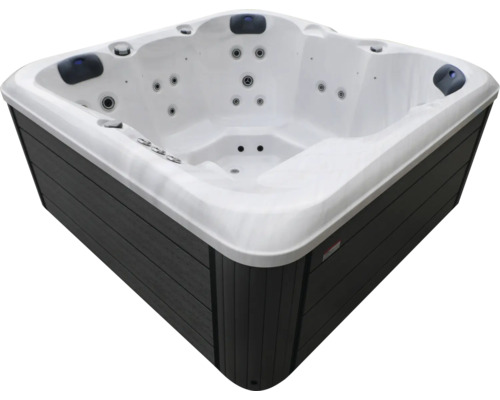 Sprudelbad mit Düsen und Sitzgelegenheiten