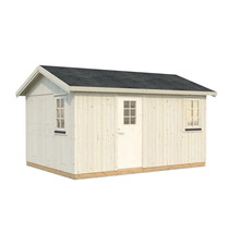 Abri de jardin en bois avec fenêtre et porte