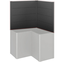 Paroi de douche d'angle avec panneaux