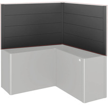 Jardinière d'angle surélevée avec paravent