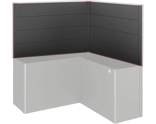 Jardinière d'angle surélevée avec paravent