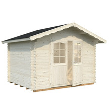 Holzgartenhaus mit Doppeltür und Satteldach