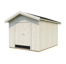 Holzgartenhaus mit Tür und Dach