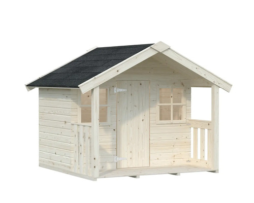 Maisonnette en bois avec carton bitumé