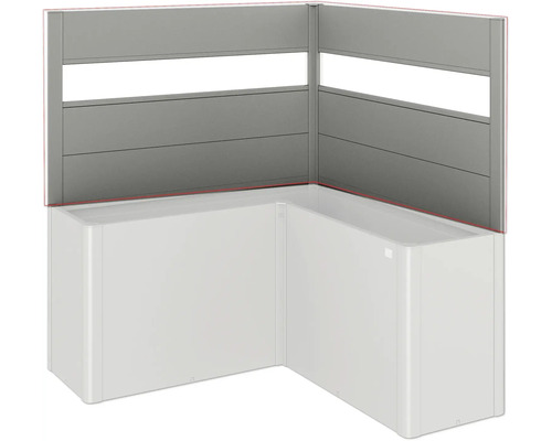 Eckbadewanne mit Badewannenverkleidung und Wandpaneelen