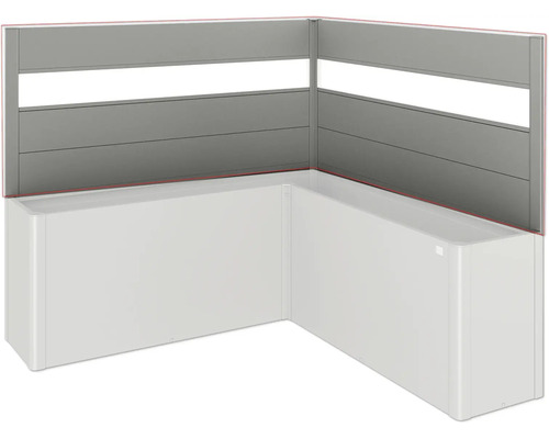 Baignoire d'angle avec tablier et habillage