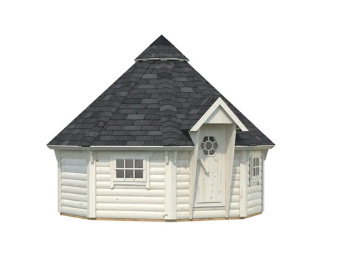 Holz Kota Grillhaus mit Dachschindeln und Fenstern