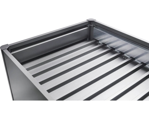 Tiroir coulissant métallique avec fond à lattes pour armoires
