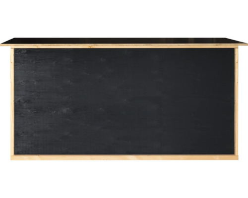 Tableau en bois avec toit