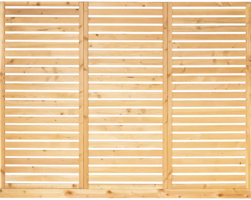 Panneau de clôture en bois avec lamelles horizontales