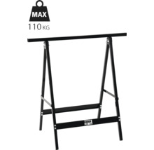 Bocktisch mit maximaler Belastbarkeit von 110 Kilogramm