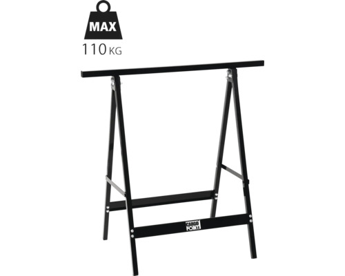 Bocktisch mit maximaler Belastbarkeit von 110 Kilogramm