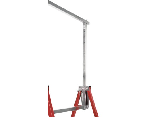 Fraiseuse à saignées murales avec châssis rouge et éléments métalliques argentés