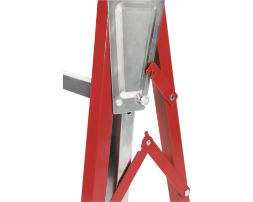 Vue détaillée d'une console de chantier réglable avec support de seau de construction