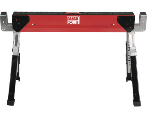 Logo Cargo Point sur un tréteau réglable