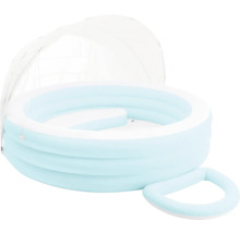 Piscine gonflable avec toit de protection solaire et anneau de siège