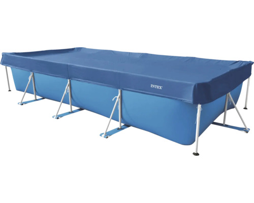 Piscine rectangulaire avec couverture d'Intex