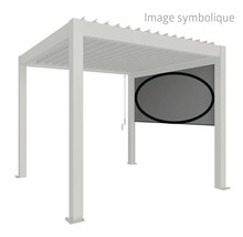 Pergola autoportante avec écran de confidentialité