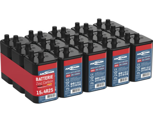 Ansmann 4R25 Zink-Kohle Batterie, 15er Pack
