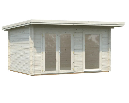 Abri de jardin en bois avec fenêtres et double porte