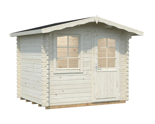 Abri de jardin en bois avec fenêtre et porte