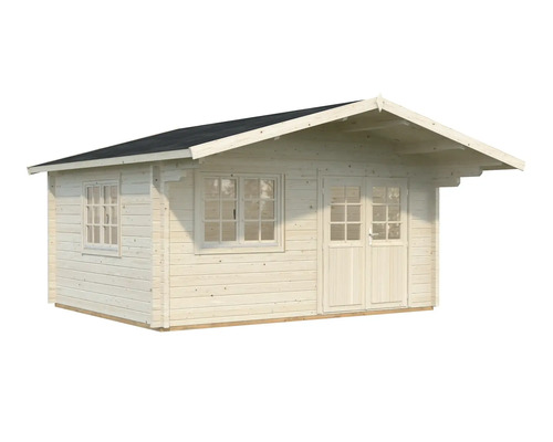 Abri de jardin en bois avec fenêtre et porte