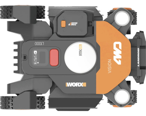 Worx Landroid Vision L1000 robot tondeuse vue de dessus