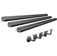 Profilés tubulaires et fixations pour luminaires LED