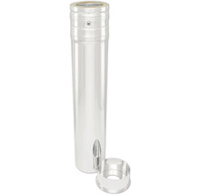 Cheminée en acier inoxydable avec accessoires de montage