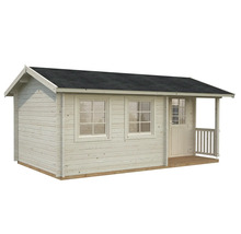 Maison de jardin en bois avec véranda couverte