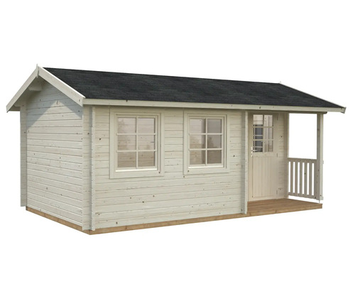 Maison de jardin en bois avec véranda couverte