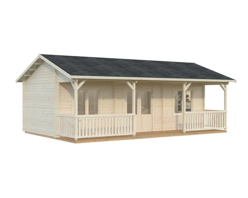 Maison de jardin en bois avec véranda couverte