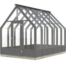 Gewächshaus mit Glas und Tür