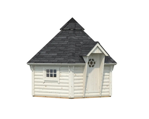 Kota de grill en bois avec toit