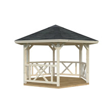 Pavillon de jardin en bois avec toit