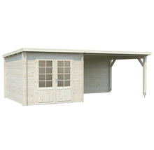 Gartenhaus mit Anbau aus Holz