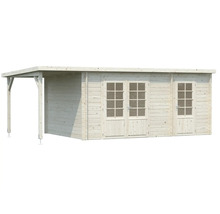 Holzgartenhaus mit Doppeltür und Vordach