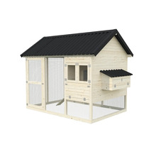 Hühnerstall mit Drahtgitter und Dach