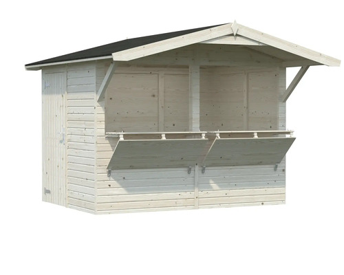 Kiosque de jardin en bois avec volets de vente