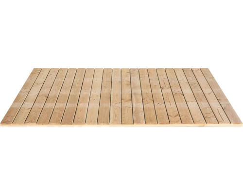 Plancher en bois composé de planches individuelles