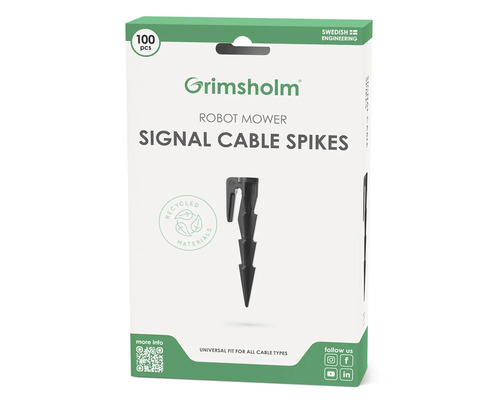 Grimsholm Robotermäher Signalkabel Heringe, 100 Stück Packung