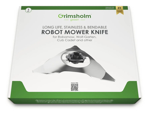 Grimsholm Green Robotermesserklinge in Produktverpackung
