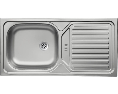 Évier en acier inoxydable avec égouttoir