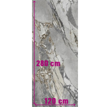 Fliese mit Marmoroptik, 280 cm x 120 cm