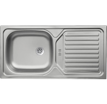 Évier en acier inoxydable avec égouttoir