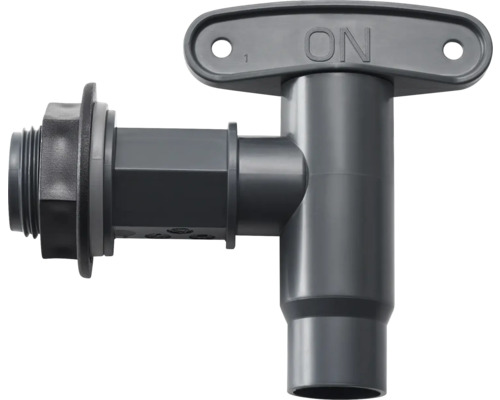 Kunststoff Auslaufhahn mit Gewinde und Bedienungshebel