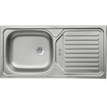 Évier en acier inoxydable avec égouttoir